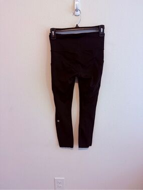 lululemon fast and free black 23” leggings